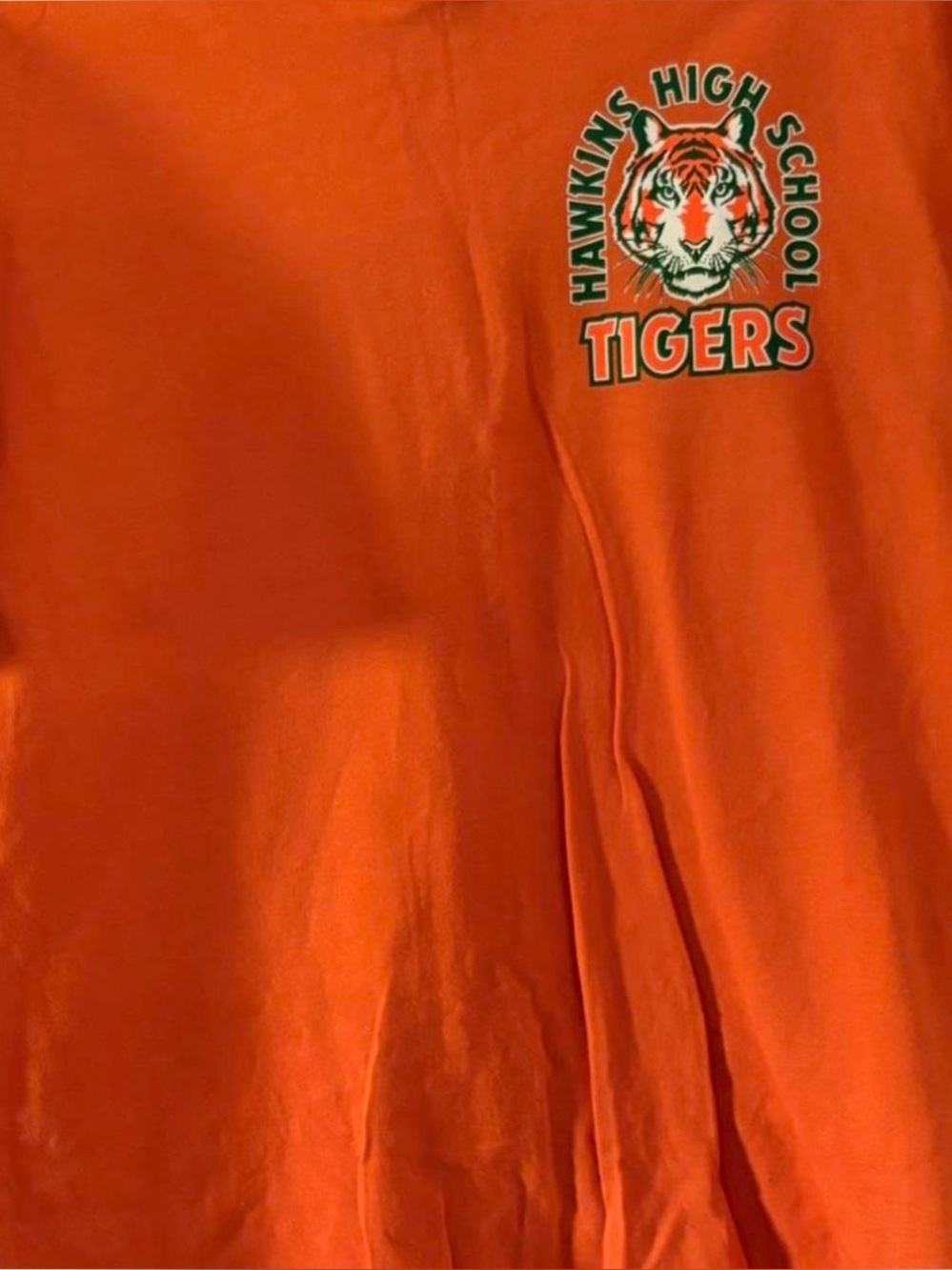 H&M Orange Hawkins High School Tigers Muscle Tee